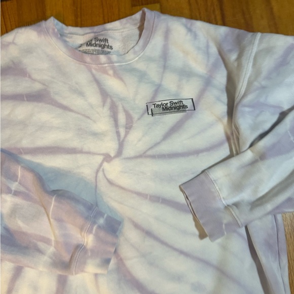 Taylor Swift OFFICIAL Midnights Lavender Tie-Dye Crewneck Sweatshirt L (b3 - Picture 5 of 11